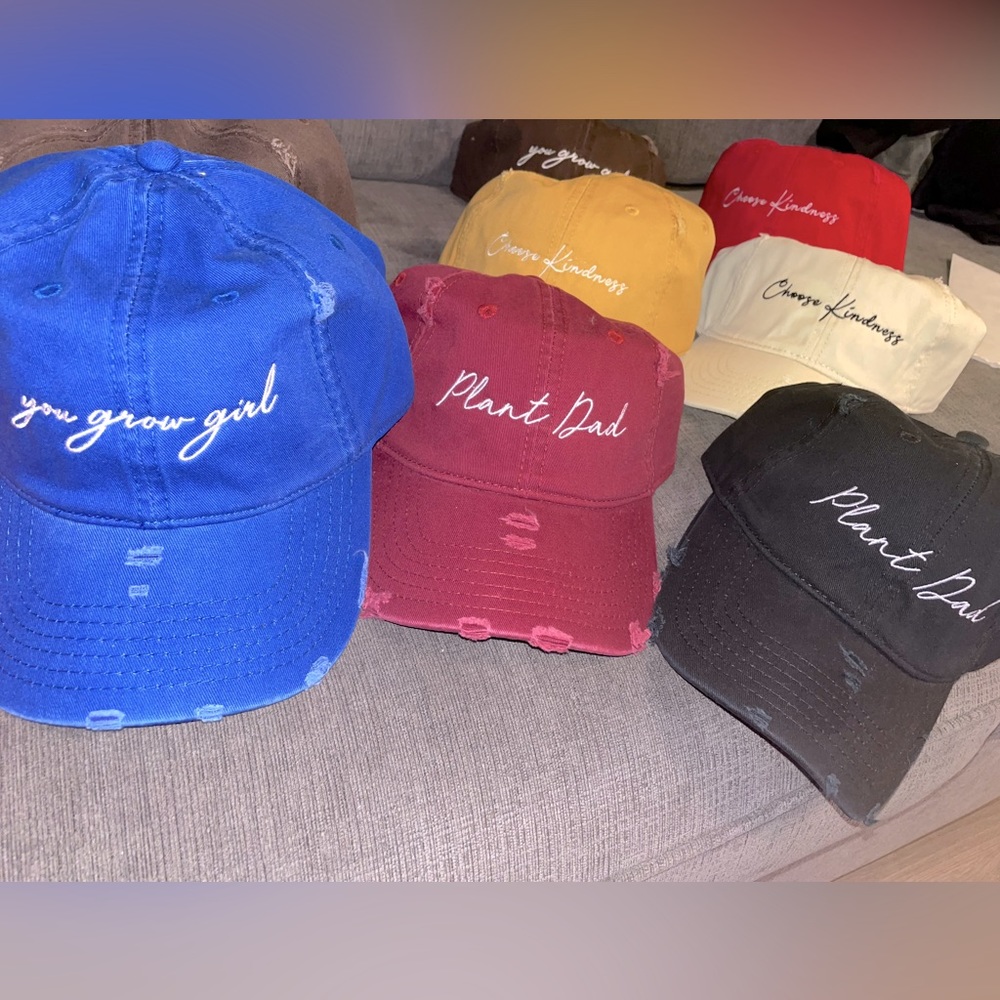 We've got some awesome new caps in stock, and they come in a variety of colors!
